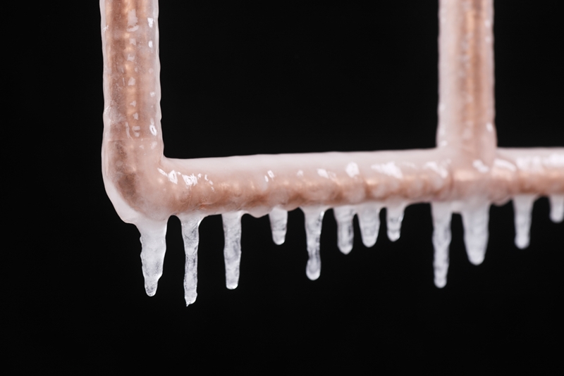 Water pipes can quickly freeze over and burst, causing serious flooding damage.